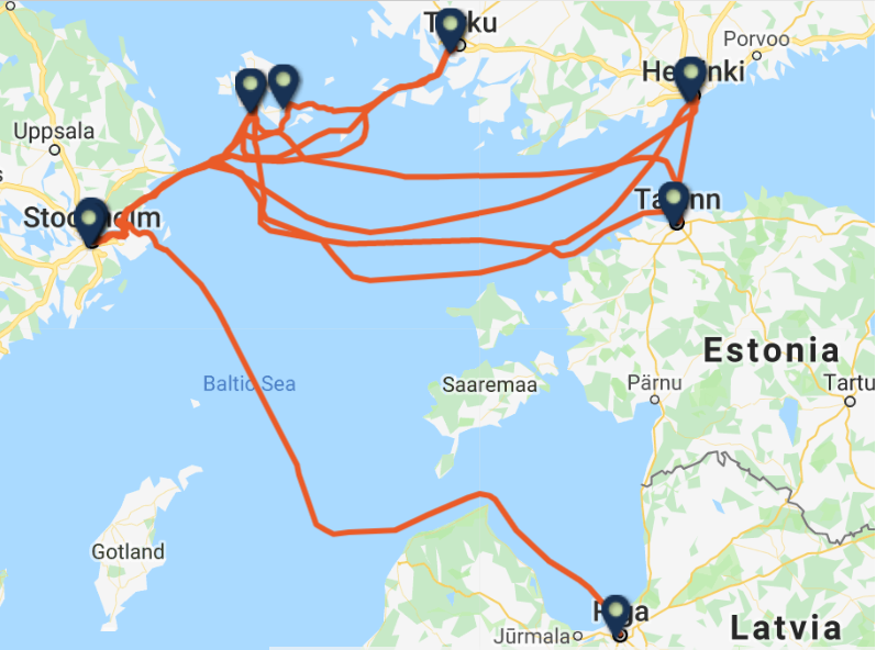 TALLINK-SILJA routes